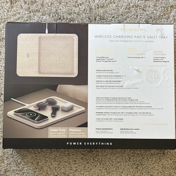 Wireless Charging Pad with Valet Tray - Picture 2 of 2